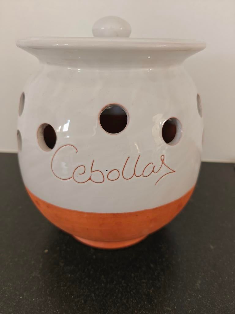 Spaanse uienpot in porselein, Ophalen