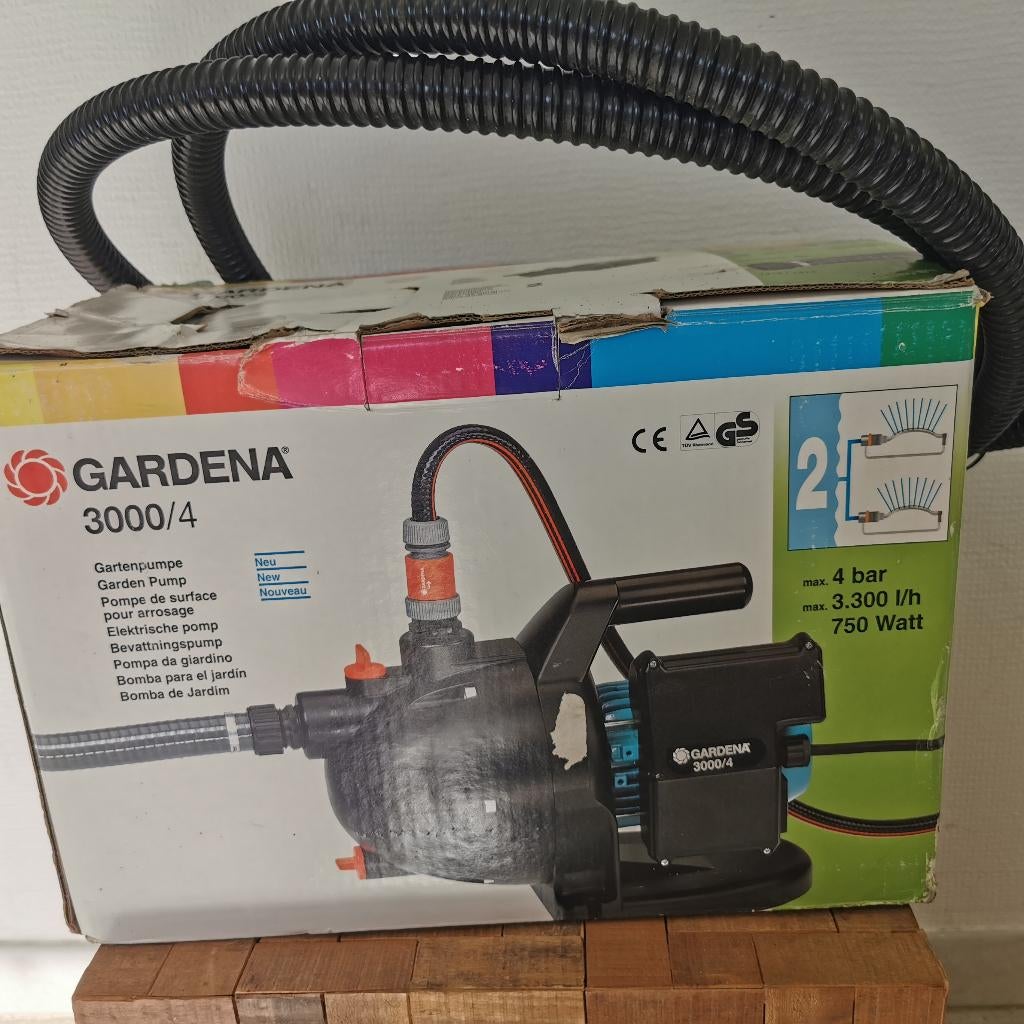 Gardena elektrische besproeiingspomp 3000/4, Tuin en Terras, Waterpompen, Gebruikt, Elektrisch, Besproeiingspomp, Ophalen