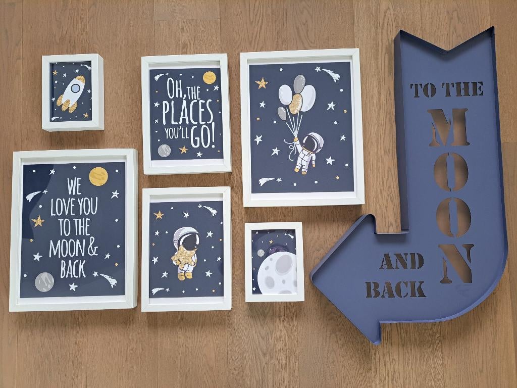 Decoratie kinderkamer "de ruimte", Ophalen, Zo goed als nieuw, Wanddecoratie