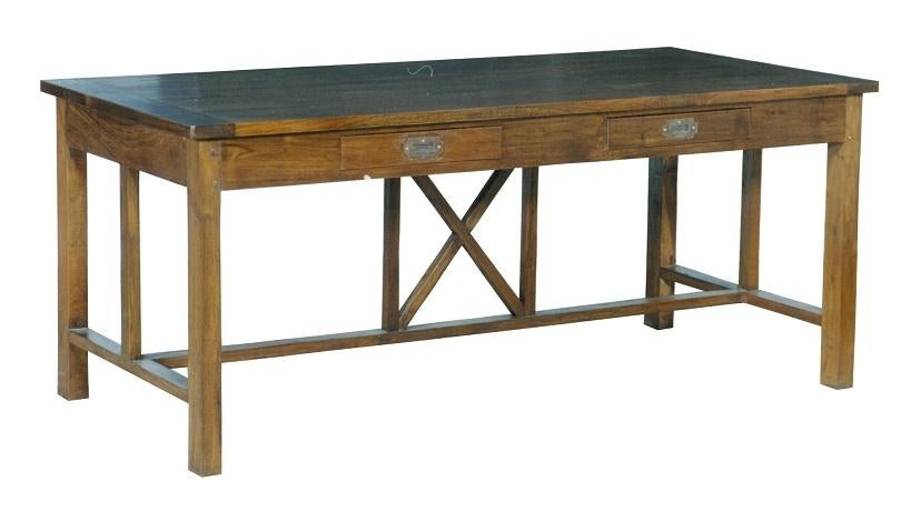 NIEUWE EETTAFEL - MASSIEF TEAK KLOOSTERTAFEL 200x100 FLAMANT, Ophalen, Nieuw