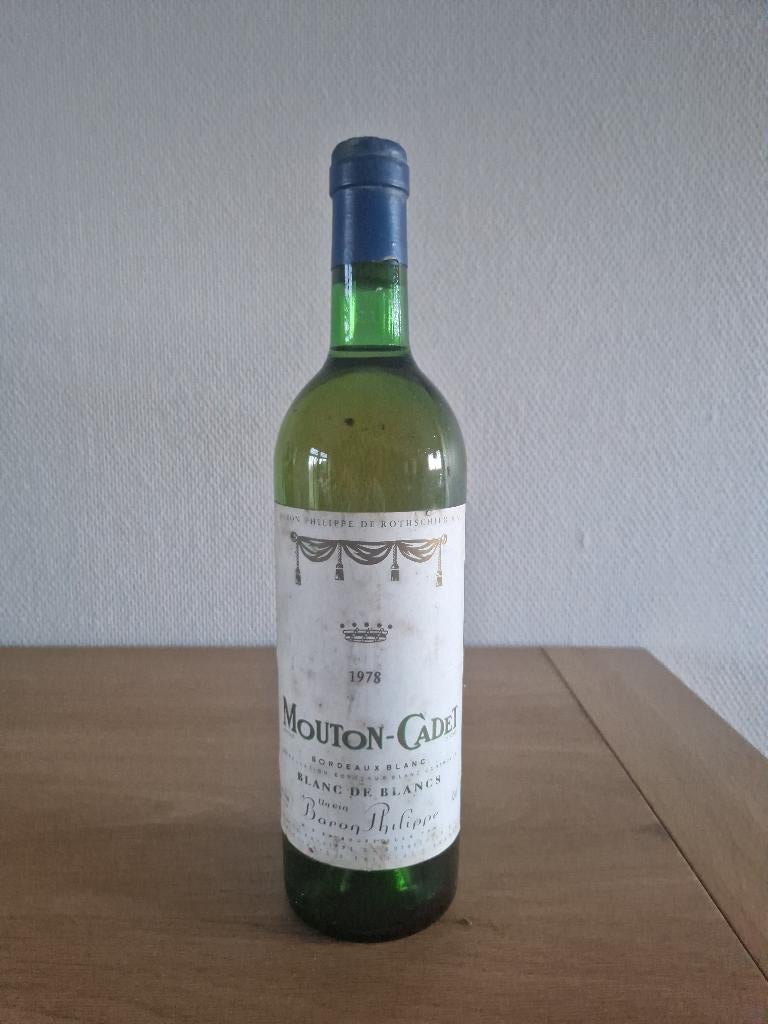 MOUTON CADET (Rothschild) - 1978 - Bordeaux blanc - 75 cl, Collections, Vins, Neuf, Vin blanc, France, Pleine, Enlèvement ou Envoi