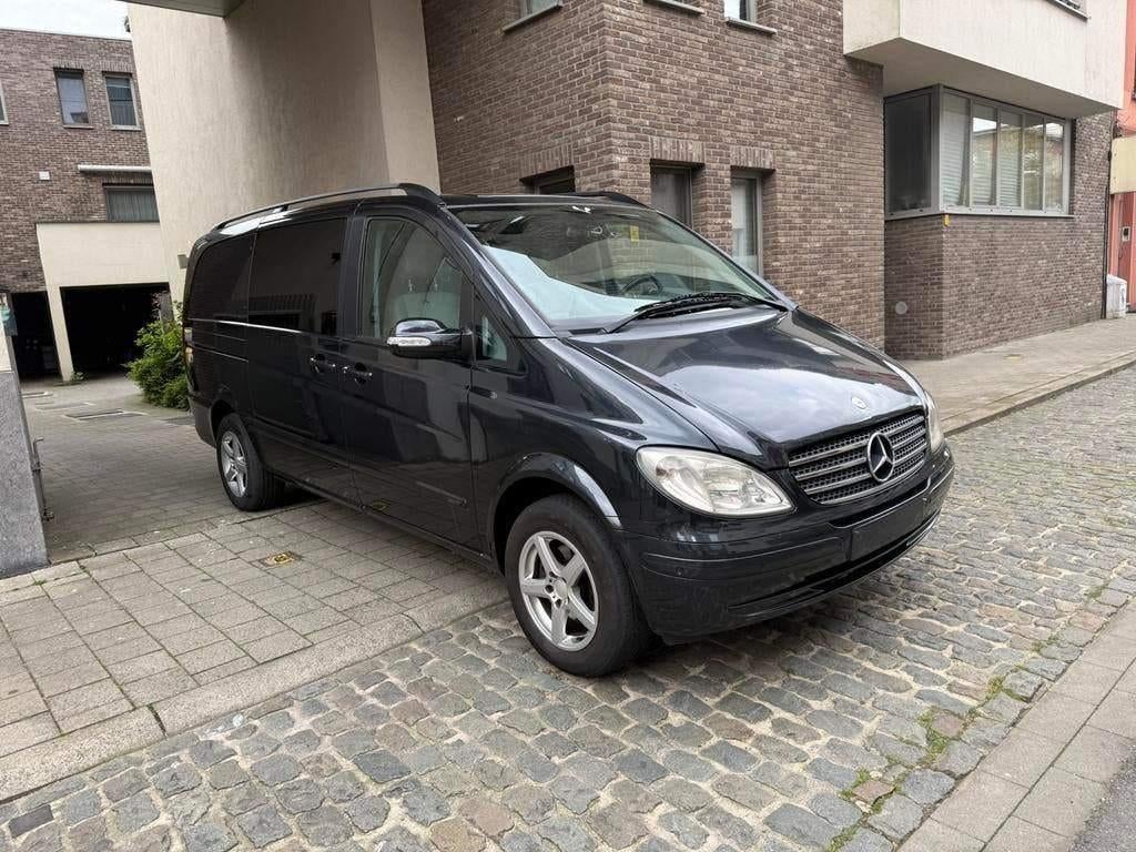 MERCEDES BENZ VIANO / 2.2 CDI / AUTOMAAT / DUBBEL CABINE /, Auto's, Automaat, Zwart, 4 cilinders, Zwart