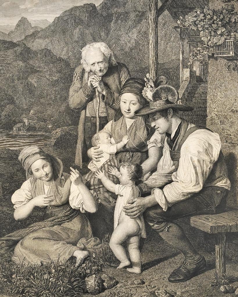 Ferdinand Georg Waldmüller, Antiquités & Art, Enlèvement ou Envoi, Gravure