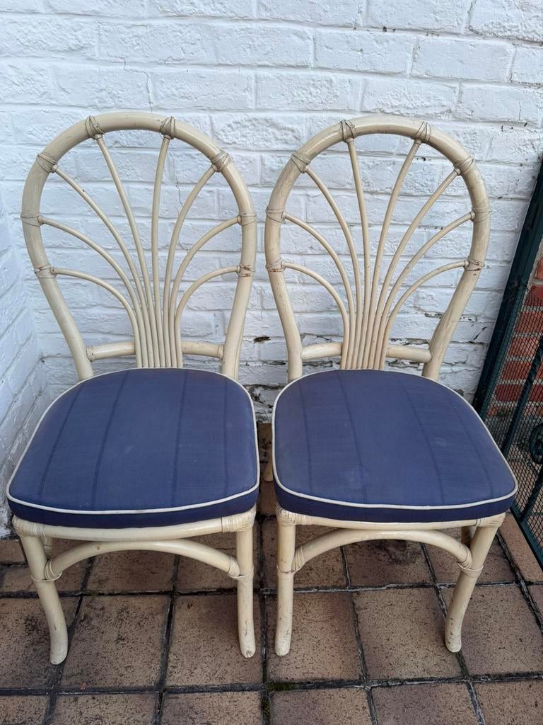 Superbe chaises de jardin /terrasse en rotin de Bambou, Enlèvement