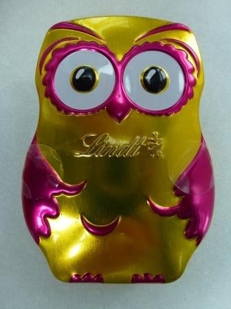 lege blikken doos Lindt uil, Verzamelen, Ophalen of Verzenden, Zo goed als nieuw, Overige, Overige merken