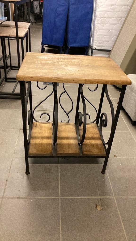 Smeedijzer bijzettafel, Huis en Inrichting, Ophalen, Gebruikt