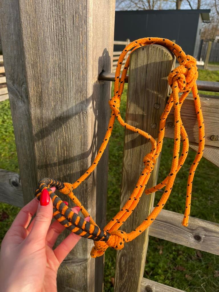 Oranje touwhalster maat shet, Dieren en Toebehoren, Ophalen, Zo goed als nieuw