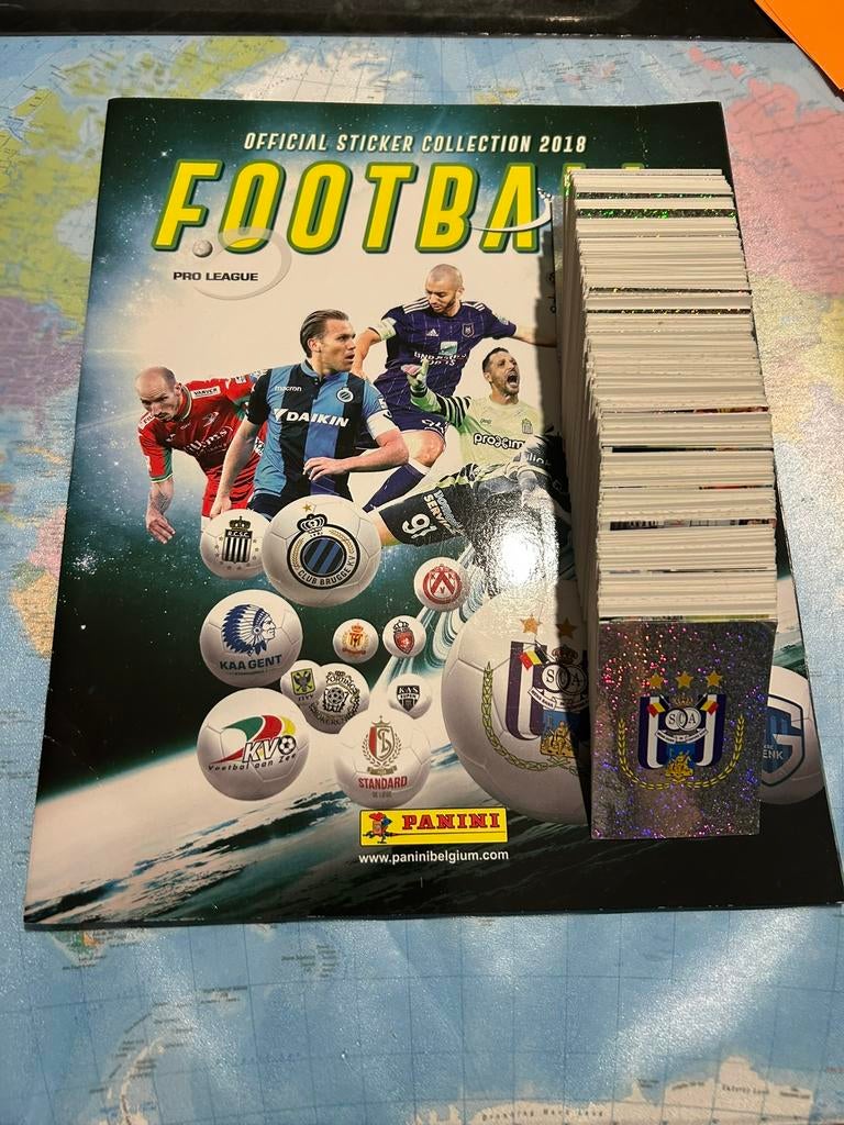 Panini Belgie ‘ Football 2018’ compleet, Ophalen of Verzenden, Zo goed als nieuw, Meerdere stickers