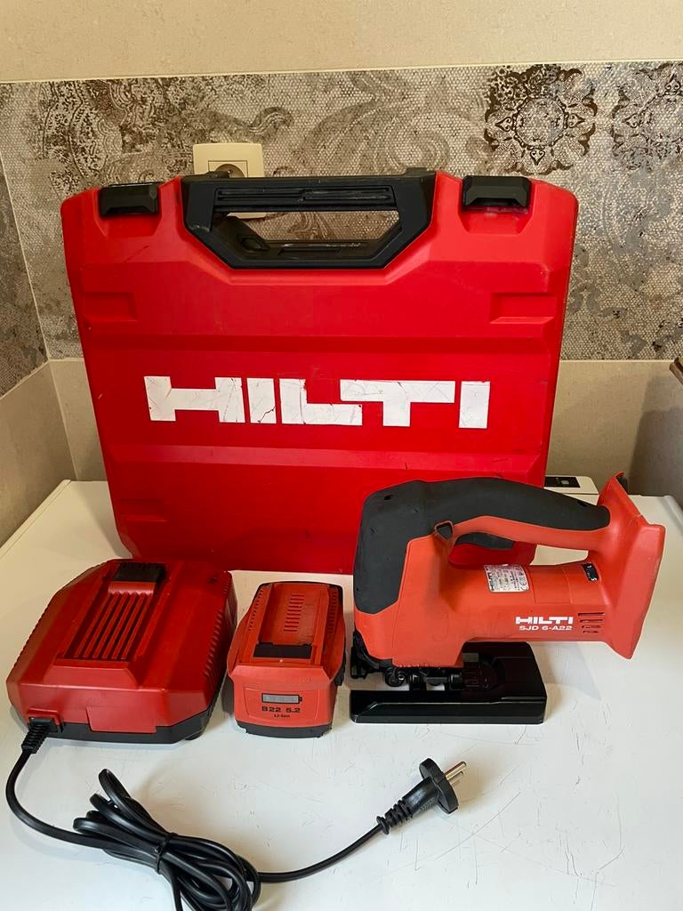 Scie sauteuse Hilti SJD 6-A22 batterie chargeur coffre, Enlèvement, Comme neuf