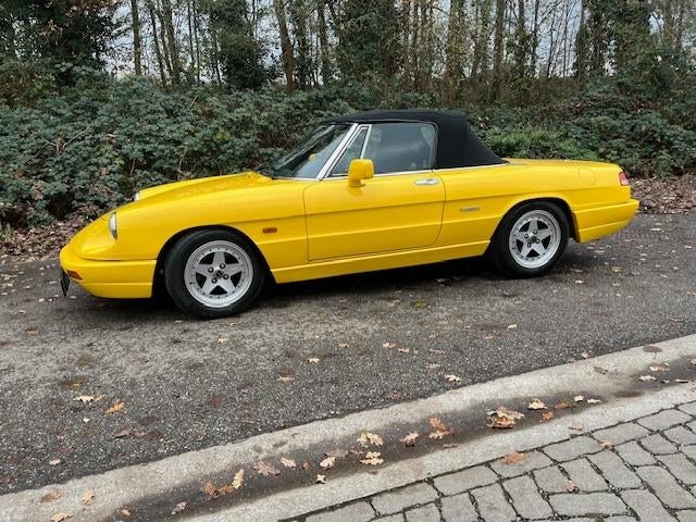 Alfa Spider 4 oldtimer uitstekende staat, Auto's, Achterwielaandrijving, Zwart, Overige kleuren, Cabriolet