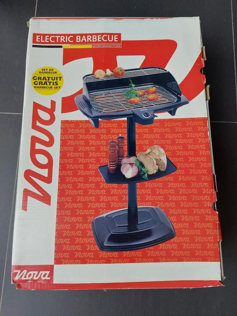 Elektrische barbecue nova (als nieuw ) 1 x gebruikt., Ophalen of Verzenden, Zo goed als nieuw, Nova