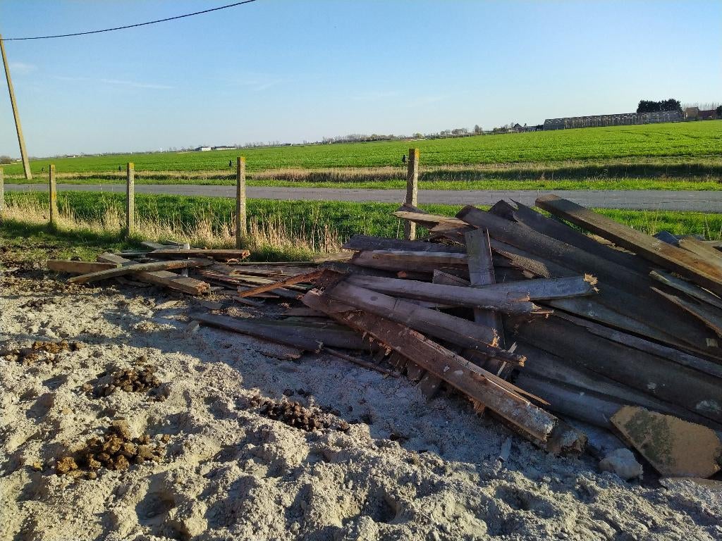 Brandhout gratis op te halen., Tuin en Terras, Ophalen, Blokken