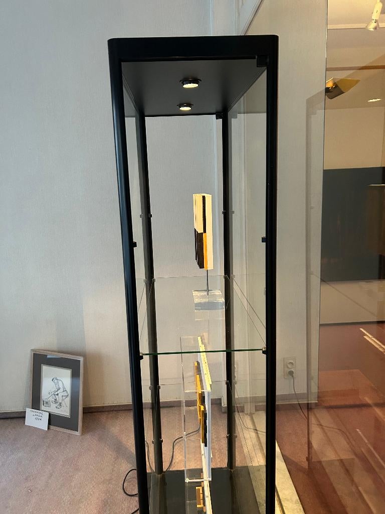 vitrine en verre avec lumières, 25 à 50 cm, Avec tablette(s), Verre, Utilisé