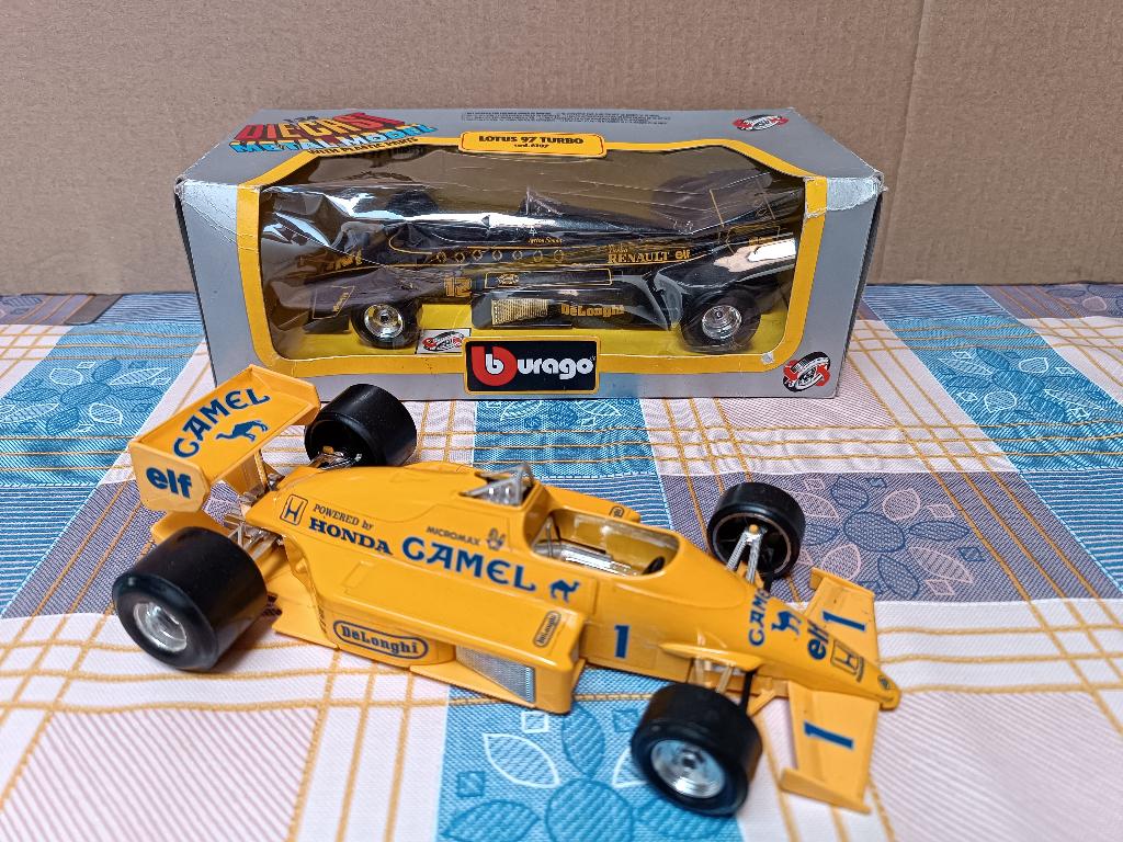 Bburago - F1 Ayrton Senna - Burago - Renault Honda - Camel, Verzamelen, Ophalen of Verzenden, Gebruikt, Formule 1