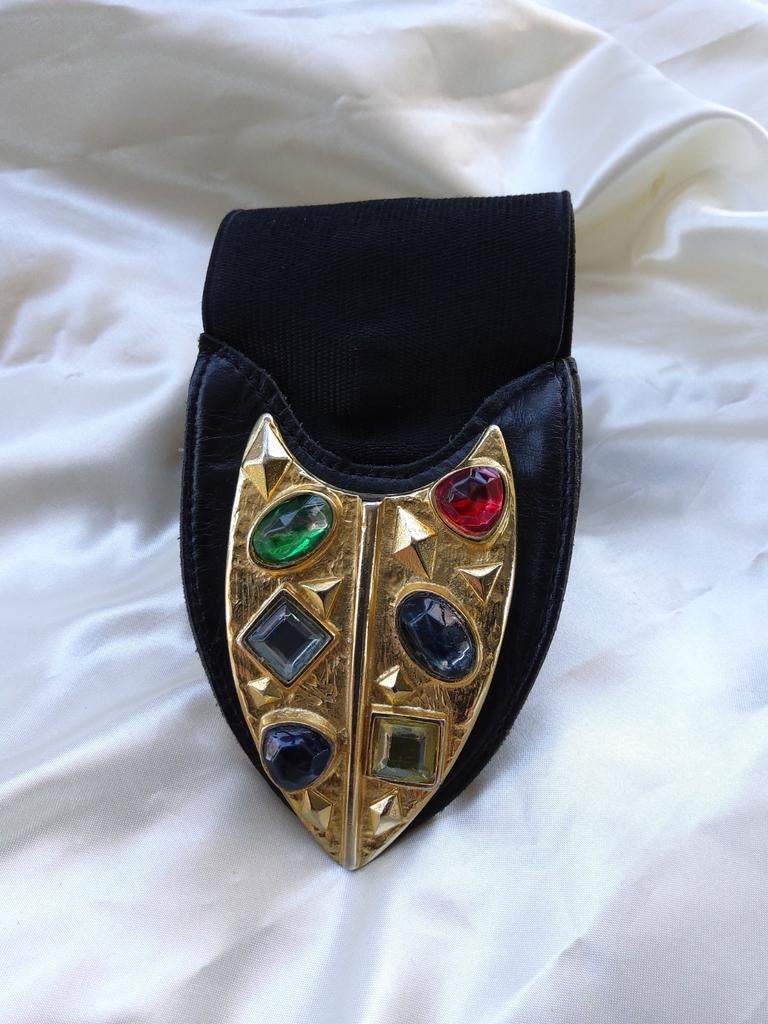 Brede elastische riem met opvallende gesp., Kleding | Dames, Riemen en Ceinturen, Ophalen of Verzenden, Zo goed als nieuw, 80 tot 90 cm