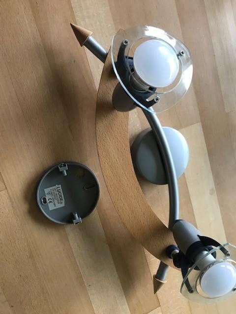 plafondlamp, Ophalen, Gebruikt, Metaal, Retro