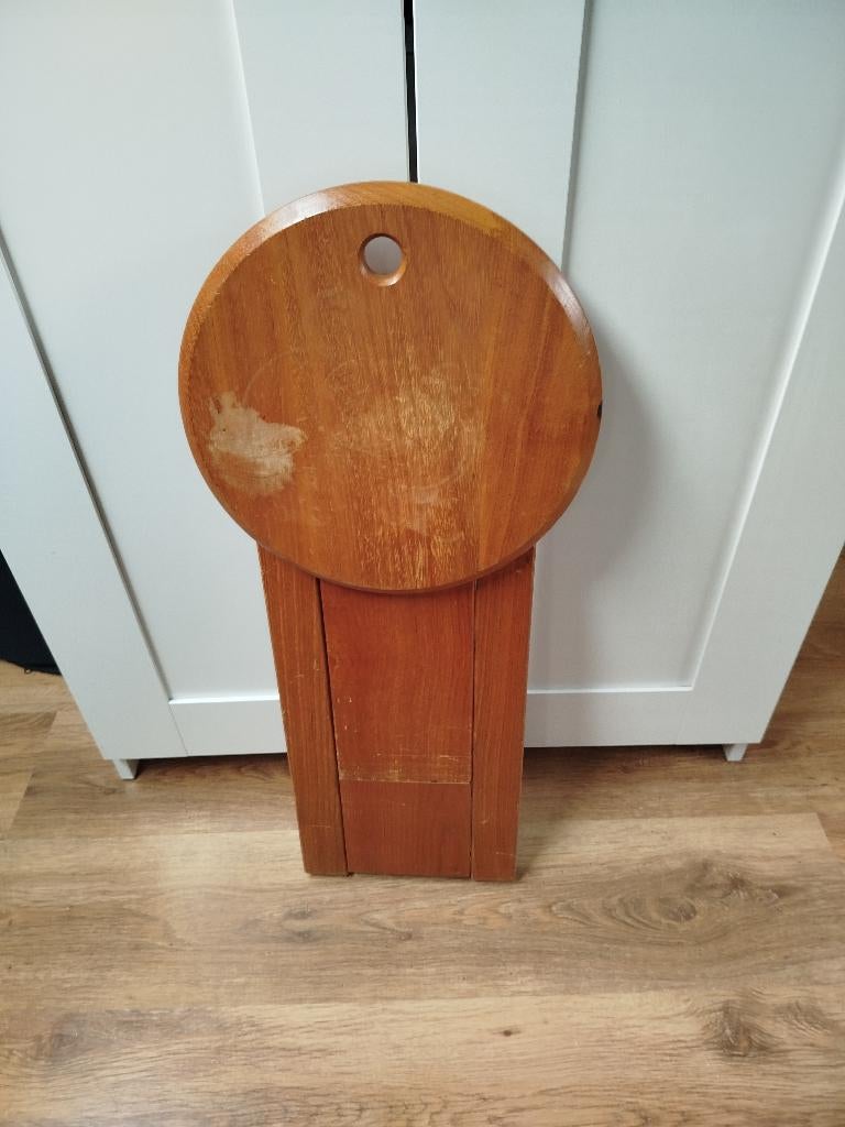 Tabouret pliant en bois, Enlèvement, Utilisé, Bois