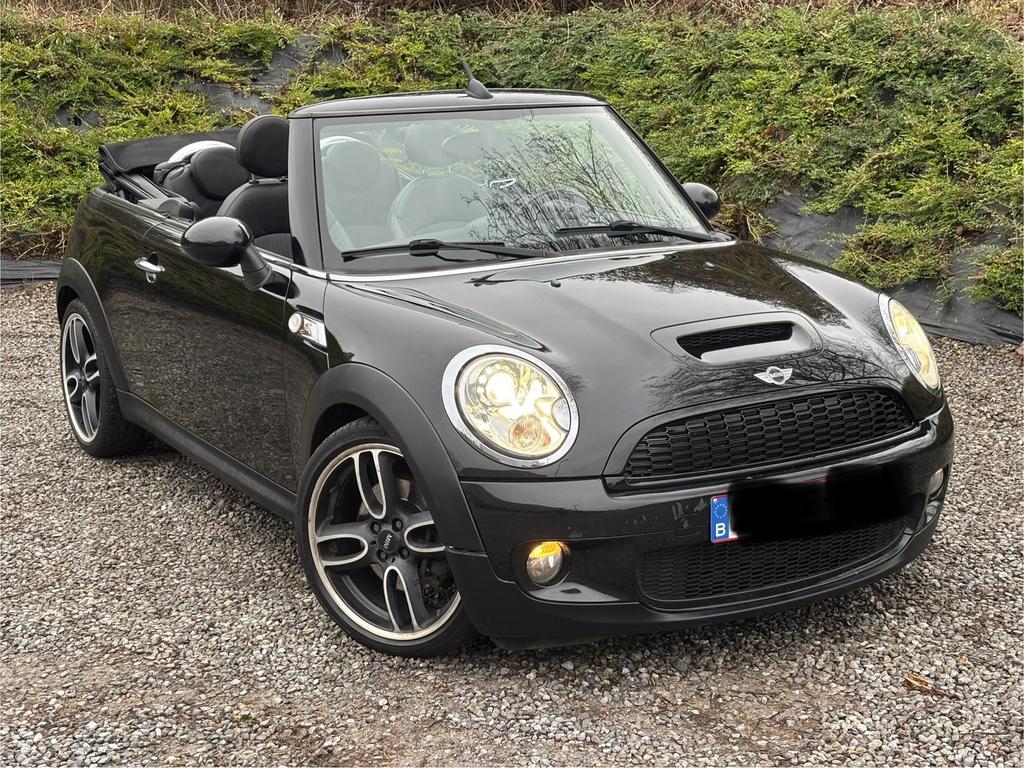 Mini cooper s 1.6i cabriolet jaar 2010 euro 5, Auto's, Mini, Voorwielaandrijving, Euro 5, Zwart, 4 cilinders