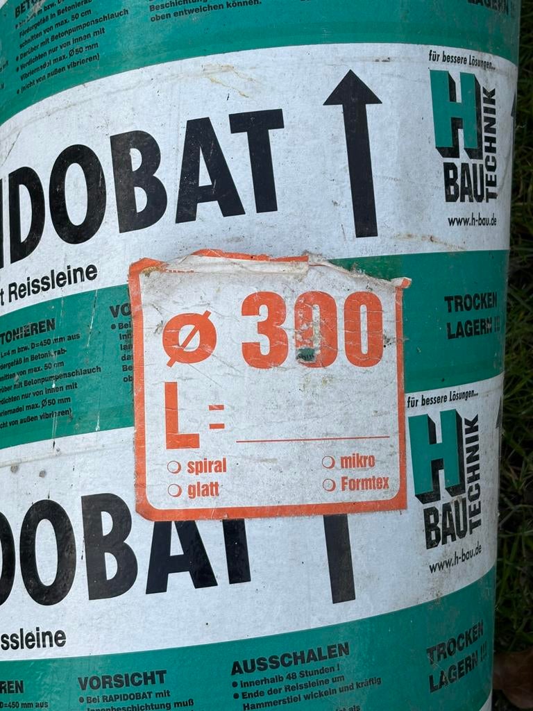 Kartonnen buis om betonnen paal in te gieten, Tuin en Terras, Ophalen, Zo goed als nieuw, 250 cm of meer, Palen