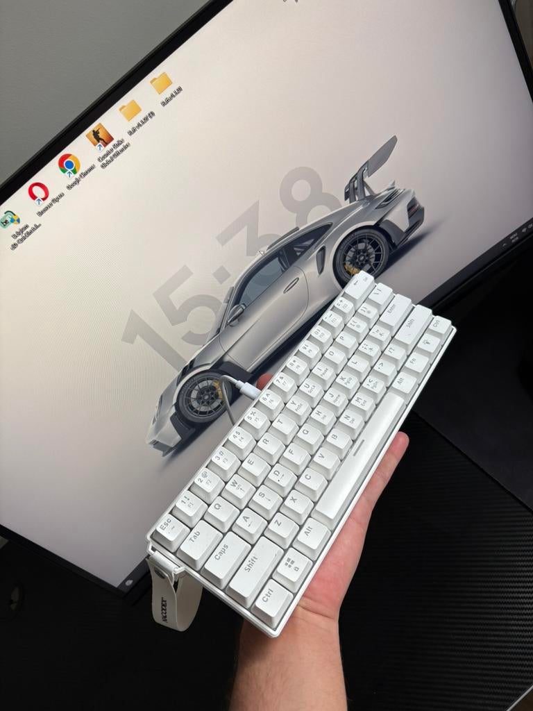 Monitor (144Hz)+ monitorarm 360+ toetsenbord + muis +KANTOOR, Gaming, HDMI, Refurbished, Full HD