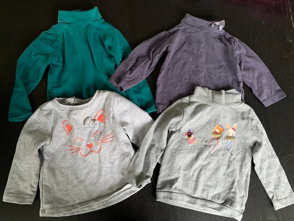 Pakket - meisje - truien tussenseizoen- maat 80, Kinderen en Baby's, Ophalen of Verzenden, Gebruikt