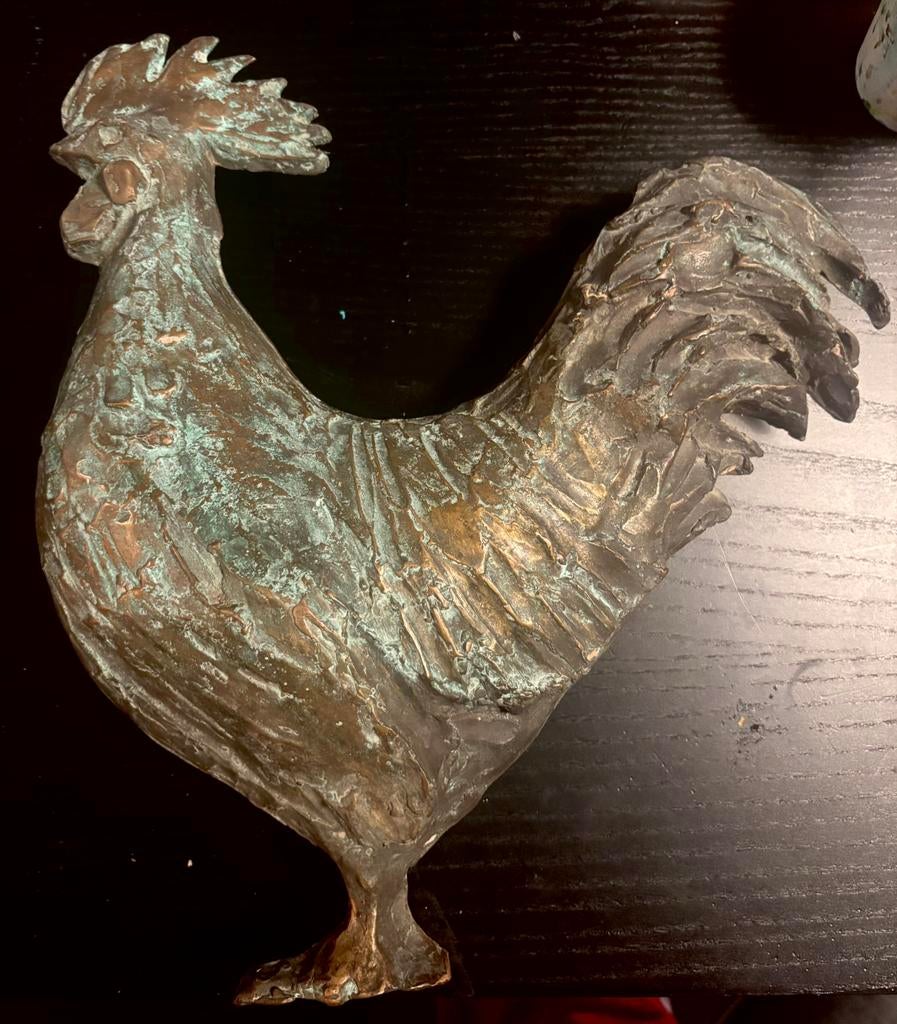 Unieke bronzen deurklink - handgemaakt- sculpturaal, Ophalen, Brons