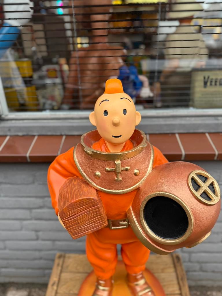 Groot Kuifje beeld als duiker, Verzamelen, Ophalen, Zo goed als nieuw, Fantasy