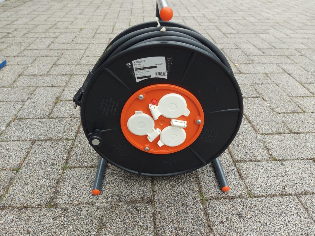 Kabelhaspel 40 m 3 X 2.5 mm, Ophalen, Nieuw, Kabel of Snoer