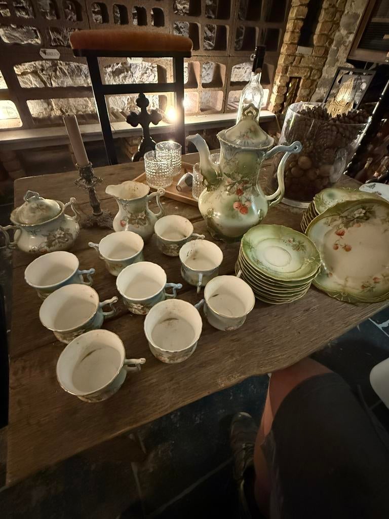 Service a cafe Carl Tielsch allemagne, Antiquités & Art, Antiquités | Services (vaisselle) complet, Enlèvement