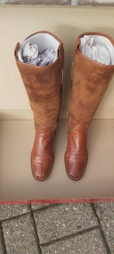 BOTTES CUIR FEMME MODA DI FAUSTO:T:38, Neuf, Enlèvement ou Envoi, Brun, MODA DI FAUSTO