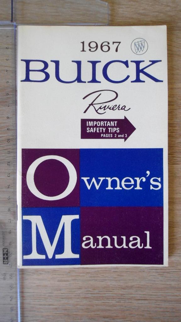 1967 Buick Riviera. First edition original Owner's Manual., Ophalen of Verzenden