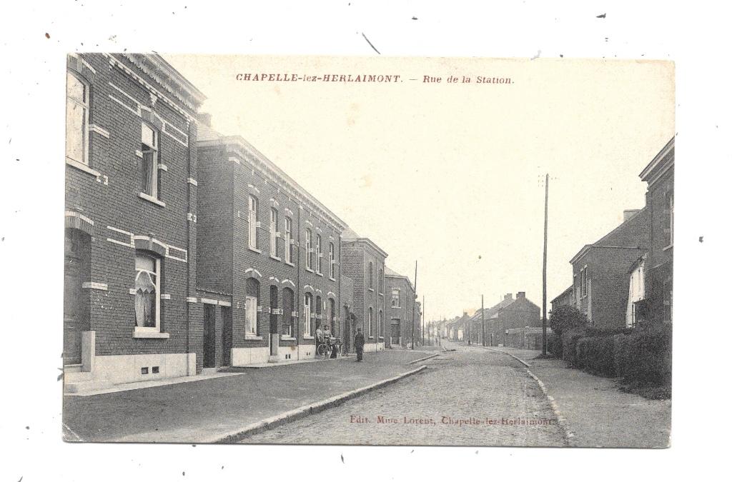 Chapelle-lez-Herlaimont NA75: Rue de la Station 1912, Envoi, Avant 1920, Affranchie, Hainaut