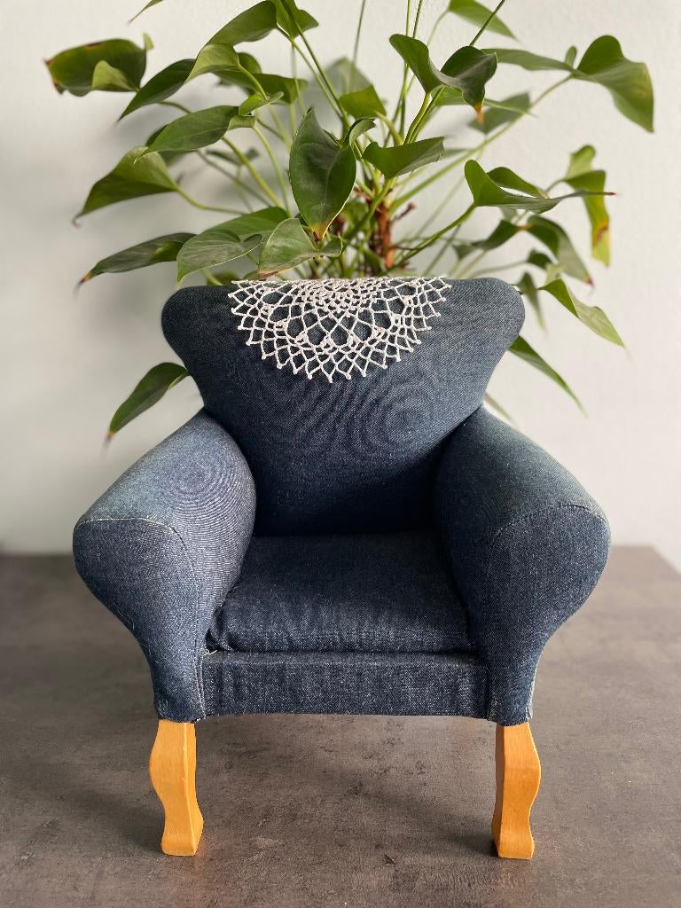 Fauteuil miniature pour maison de poupée, Enlèvement, Utilisé, Maison de poupées