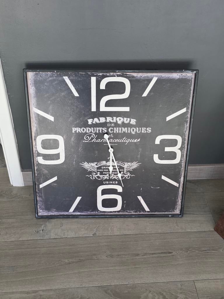 Horloge murale deco vintage, Enlèvement, Comme neuf, Horloge murale