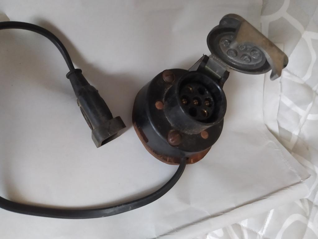 adaptateur voiture/caravane vintage pour éclairage de carava, Caravanes & Camping, Enlèvement ou Envoi, Comme neuf