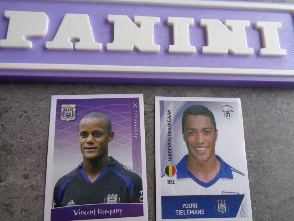 PANINI voetbal ANDERLECHT KOMPANY TIELEMANS  stickers 2x, Verzenden, Nieuw