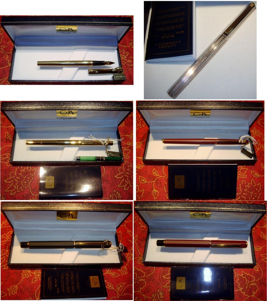 Stylos-plume Caran d'Ache vintage NEUFS + flacon/cart. encre, Ophalen of Verzenden, Nieuw, Overige typen