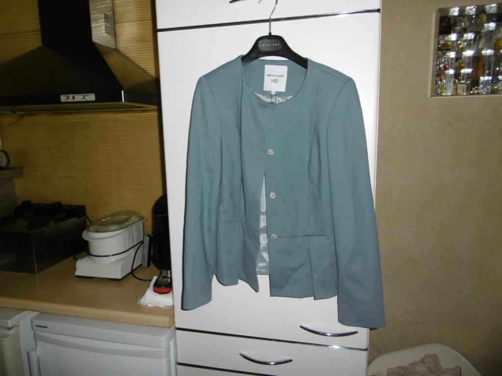 vêtements, gilet pour femme, court, nouveau gris/bleu, 42, m, Vêtements | Femmes, Enlèvement ou Envoi, Bleu, Mer du nord, Taille 42/44 (L)