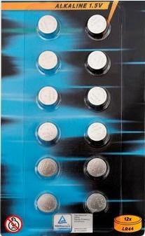 AG13 / LR44 Alkaline Knoopcel Batterij - Loodvrij 1,5 V Volt, Ophalen of Verzenden, Nieuw, Oplaadbaar