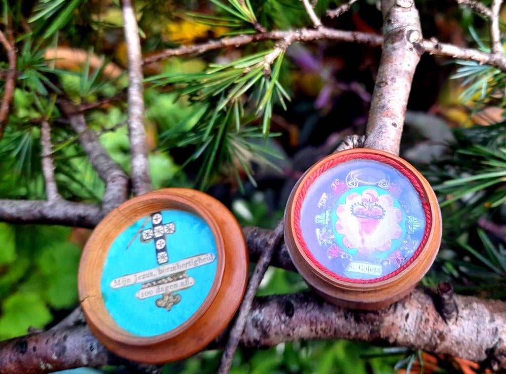 Relikwie sint Coleta, Antiek en Kunst, Antiek | Religieuze voorwerpen, Ophalen of Verzenden