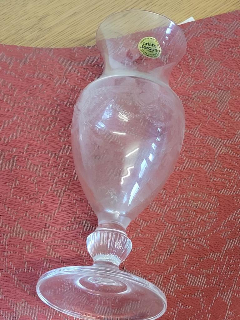 Vase verre cristal d Arques France, Enlèvement ou Envoi, Comme neuf, Autres types