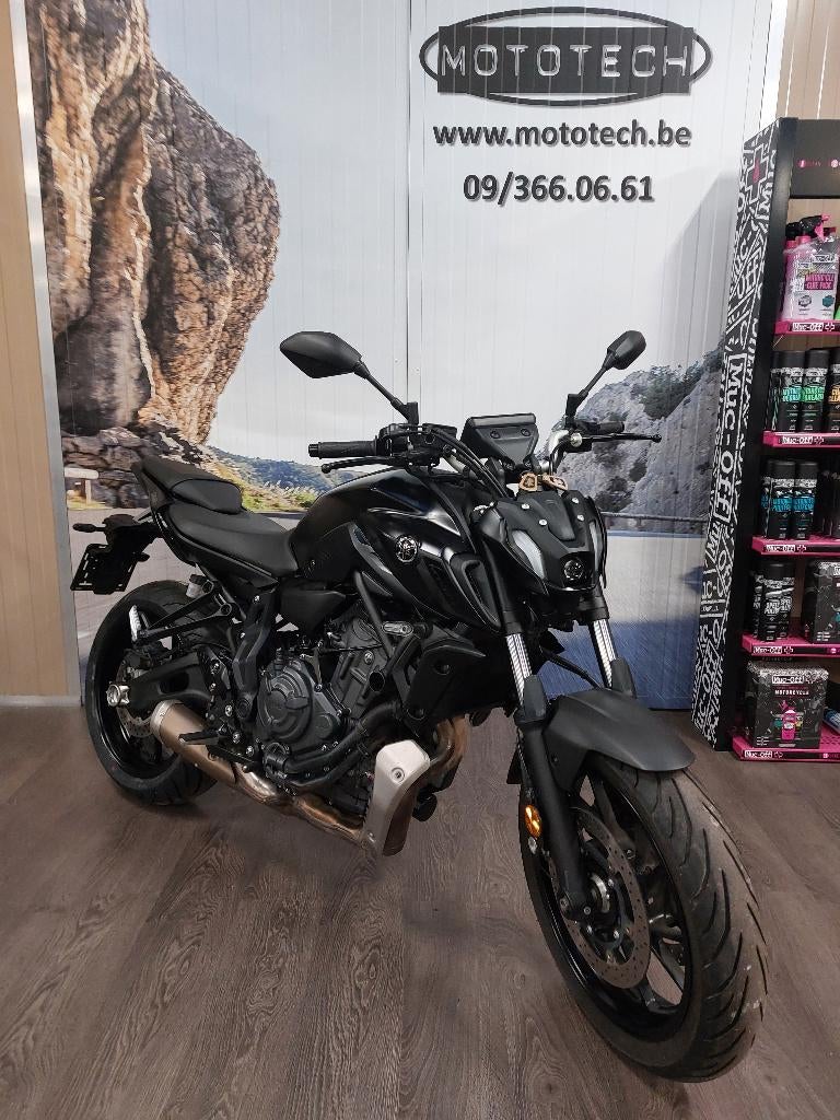 Yamaha MT07 2023 Tech Black  full/35kw, Motoren, Motoren | Yamaha, 700 cc, Bedrijf, Meer dan 35 kW, Minimaal motorrijbewijs A2
