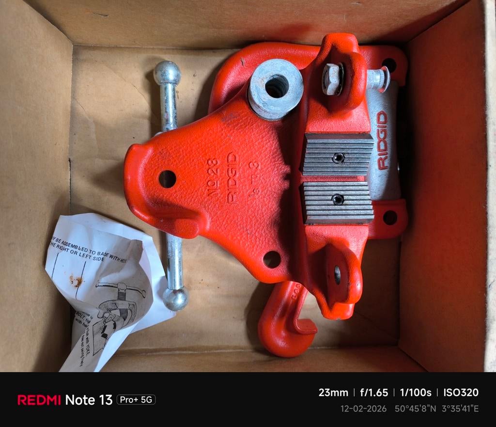 ridgid nr23 buizenklem, Ophalen