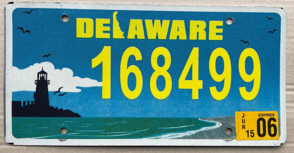 Nummerplaat plaque d'immatriculation DELAWARE SPECIAL, Collections, Collections Autre, Comme neuf, Enlèvement ou Envoi