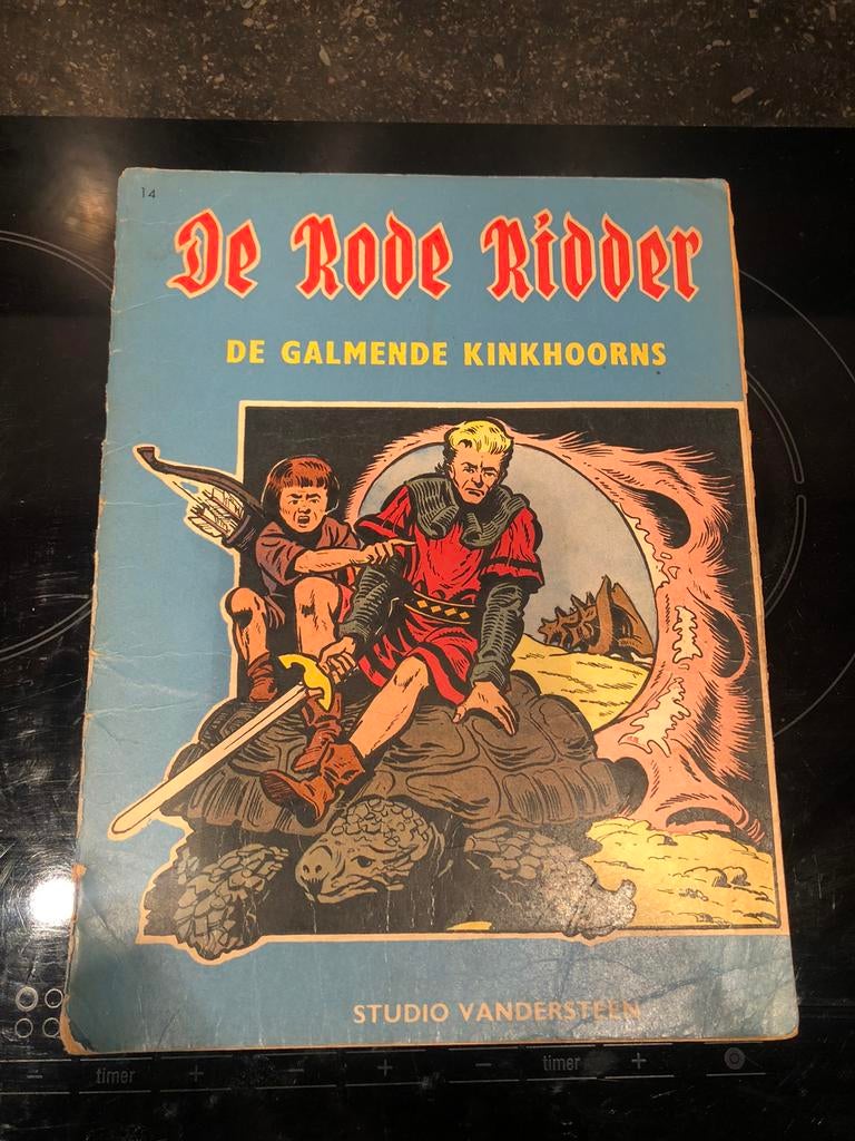 DE RODE RIDDER nr 14 de galmende kinkhoorns 1ste druk, Gelezen, Willy Vandersteen, Eén stripboek, Ophalen of Verzenden