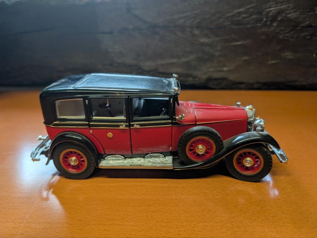 Franklin Mint 1935 Mercedes-Benz 770K Grosser – 1:24 – dieca, Ophalen of Verzenden, Zo goed als nieuw, Auto
