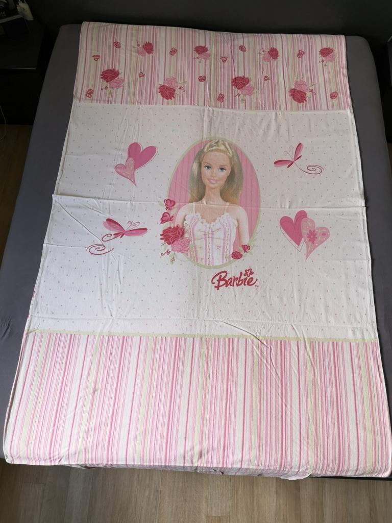 Housse de couette "Barbie" + sa taie, en flanelle, Garçon ou Fille, Enlèvement ou Envoi, Rose, Housse de couette