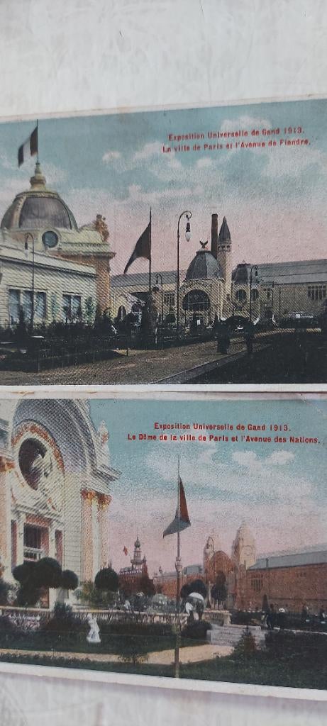 Anciennes cartes postales expo universelle gand, Collections, Enlèvement