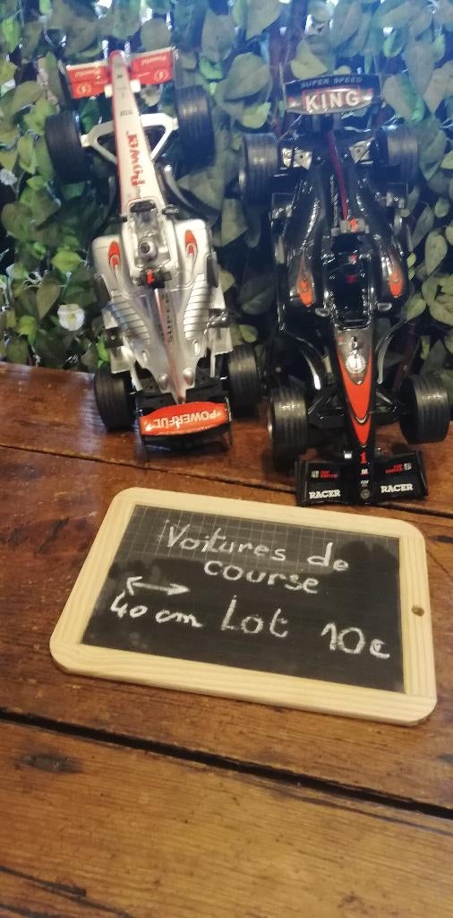 2 voitures de course Formule1 jouet -KING Power RACER, Enlèvement ou Envoi, Comme neuf, Manuelle, Pièces