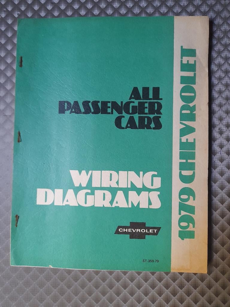 Chevrolet 1979 elektriciteit diagramen, Enlèvement ou Envoi, Utilisé, Chevrolet